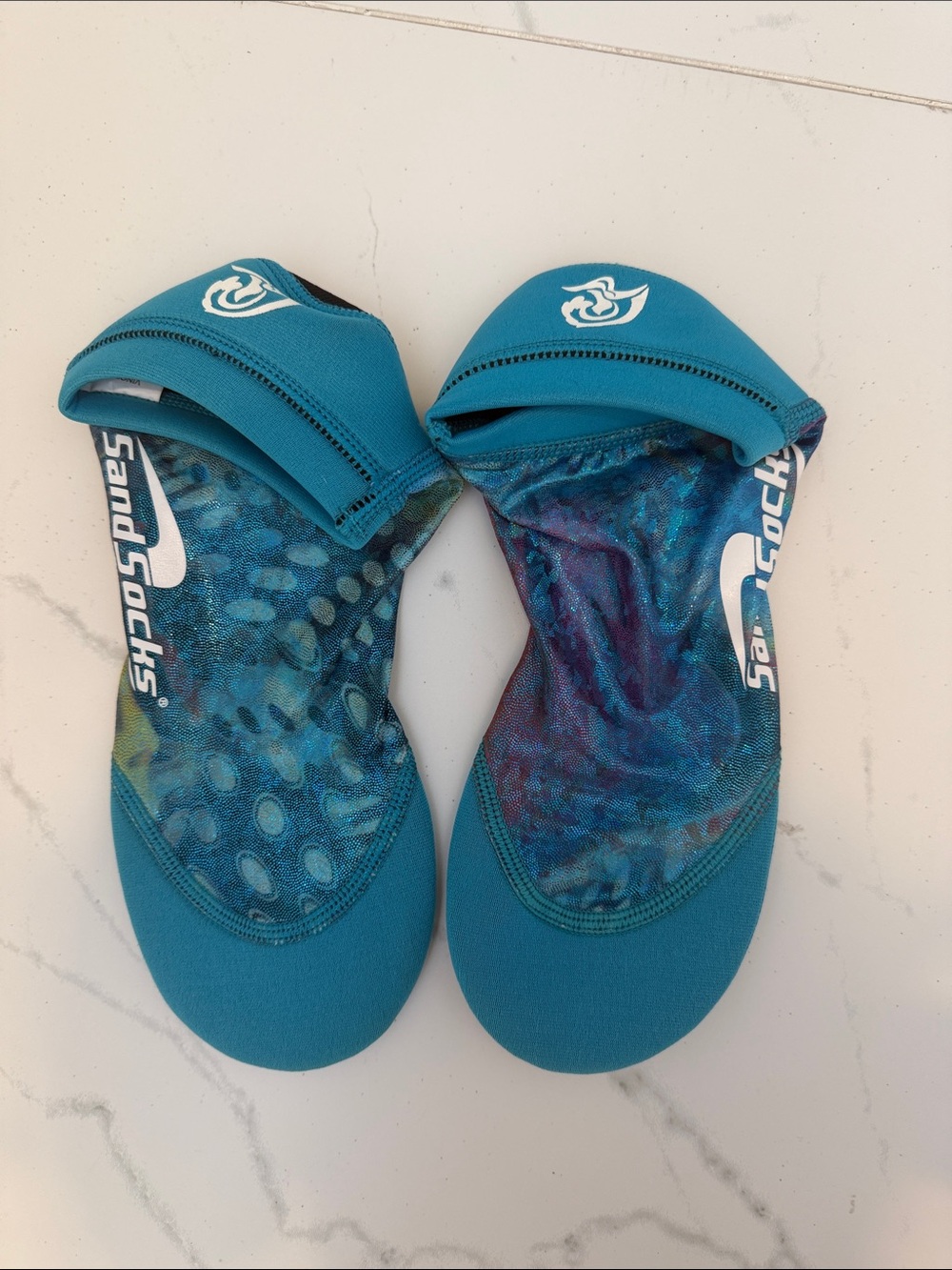 SandSocks Women's Teal Aqua Water Shoes - NEVER WORN